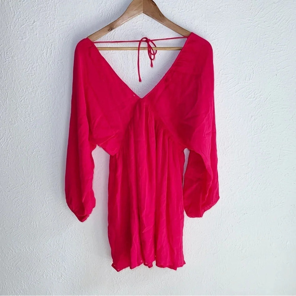 Anthropologie Let Me Be Forever That Girl Mini Dress Pink Sz XXS - Picture 3 of 7